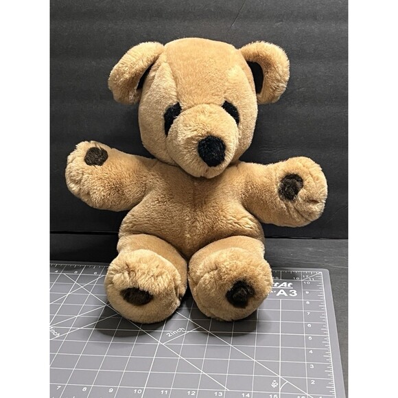 Vintage Gund Stitch Brown Teddy Bear Plush Stuffed Animal 1979. Mint Condition - Picture 1 of 9